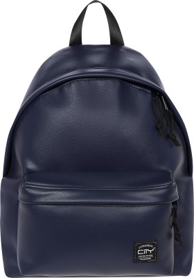 Lyc Sac Drop Leatherlike Blue Σχολική Τσάντα Πλάτης Γυμνασίου - Λυκείου σε Μπλε χρώμα Μ30.5 x Π15.5 x Υ41cm 29517