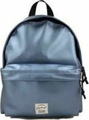 Lyc Sac Limited Edition Blue Metal Σχολική Τσάντα Πλάτης Γυμνασίου - Λυκείου σε Ασημί χρώμα Μ25 x Π15 x Υ35cm 18216