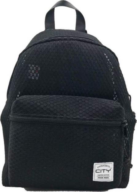 Lyc Sac Rainbow Special Black Σχολική Τσάντα Πλάτης Γυμνασίου - Λυκείου σε Μαύρο χρώμα Μ25 x Π15 x Υ35cm 20916