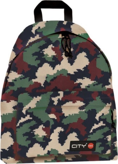Lyc Sac City The Drop Camo Pixels Σχολική Τσάντα Πλάτης Γυμνασίου - Λυκείου Πολύχρωμη CB19217