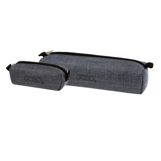 Polo Wallet Κασετίνα Βαρελάκι με 1 Θήκη Γκρι 9-37-006-5400