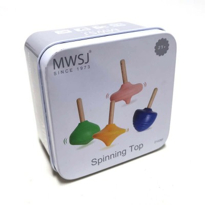 iwood Ξύλινη Σβούρα Spinning Top MWSJ Z1026F για 3+ Ετών