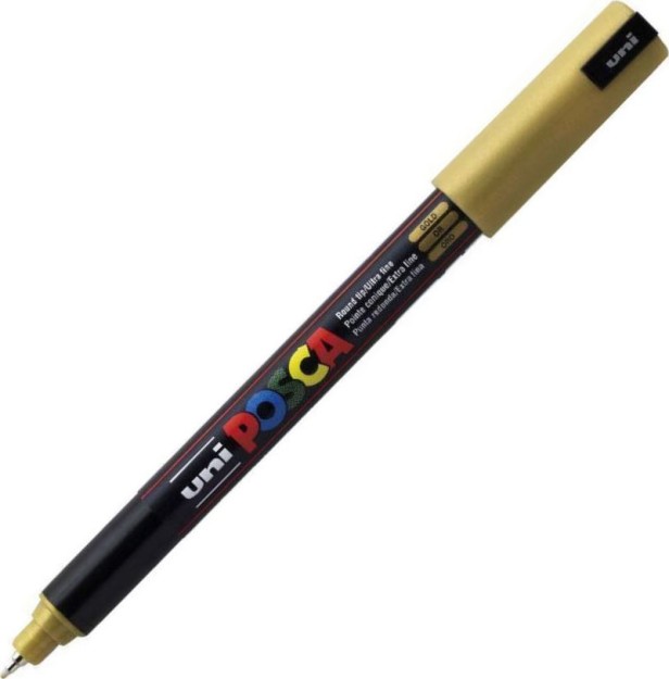 Posca PC-1MR Μαρκαδόρος Σχεδίου 0.7mm Χρυσός PC-1MR/25