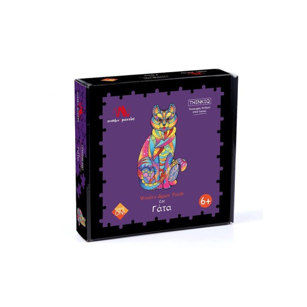 Ξύλινο Παιδικό Puzzle Γάτα 143pcs για 6+ Ετών MVJ-05
