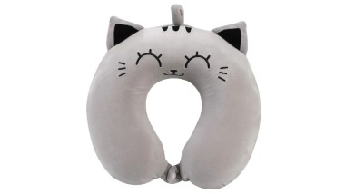 I-Total Μαξιλαράκι Ταξιδίου Cat Γκρι Μ30xΠ30xΥ10εκ. XL2184C