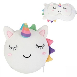 I-Total Μάσκα Ύπνου Unicorn Λευκό Μ19xΠ18εκ. XL2530