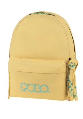 Polo Original Scarf Σχολική Τσάντα Πλάτης Γυμνασίου - Λυκείου Κίτρινο/Γαλάζιο 9-01-135-7059
