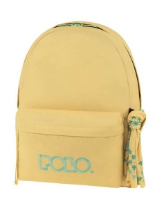 Polo Original Scarf Σχολική Τσάντα Πλάτης Γυμνασίου - Λυκείου Κίτρινο/Γαλάζιο 9-01-135-7059