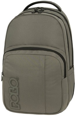 Polo Σχολική Τσάντα Πλάτης Γυμνασίου - Λυκείου σε Γκρι χρώμα 9-01-044-2202