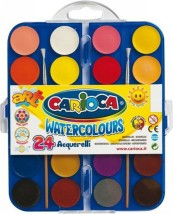 Carioca Acquarell Σετ Νερομπογιές με Πινέλο 24 Χρωμάτων