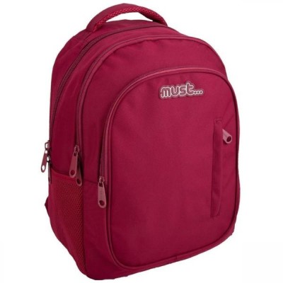 Must Σχολική Τσάντα Πλάτης Δημοτικού σε Μπορντό χρώμα Μ32 x Π18 x Υ43εκ 000585840