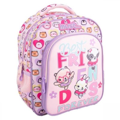 Must Best Friends 2 Θηκες Σχολική Τσάντα Πλάτης Νηπιαγωγείου 000585859