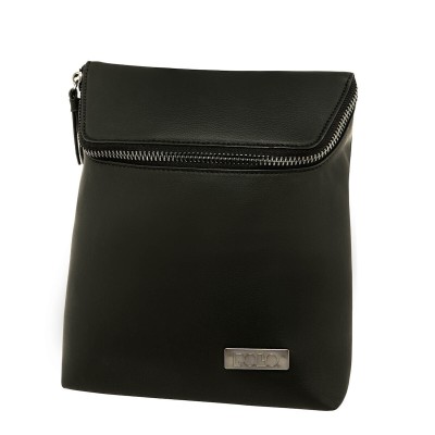 Polo Δερμάτινη Γυναικεία Τσάντα Πλάτης Μαύρη 9-07-062-2001