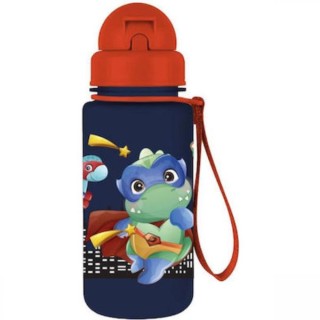 Διακάκης Παιδικό Παγούρι Δεινόσαυρος Πλαστικό με Καλαμάκι Must 400ml