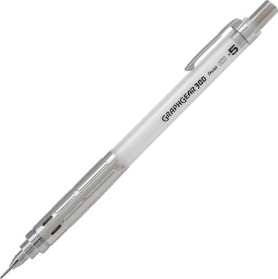 Pentel Graphgear 300 0.5mm με Γόμα Κατάλληλο για Σχέδιο Λευκό PG315-TWX