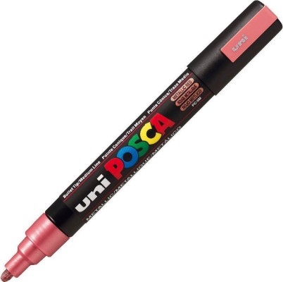 Posca Μαρκαδόρος Σχεδίου Metallic Red PC-5M/M15
