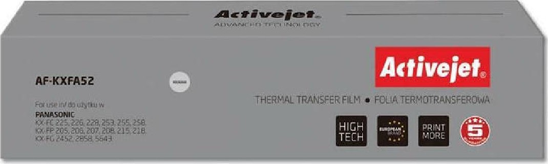 Active Jet Συμβατή Μελανοταινία για Panasonic KX-FA52X (2τμχ)