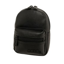 Polo 2Mini Τσάντα Πλάτης Δερματίνη σε Μαύρο χρώμα 9-07-052-2001