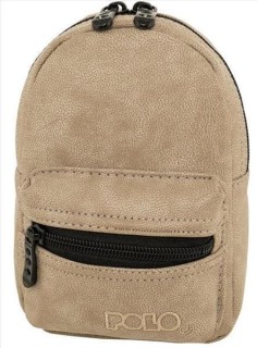 Polo 2Mini Τσάντα Πλάτης Δερματίνη σε Μπεζ χρώμα 9-07-052-8326