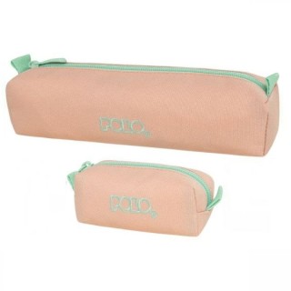 Polo Original Wallet Κασετίνα Βαρελάκι με 1 Θήκη Πορτοκαλί/Φυστικί 9-37-006-3959