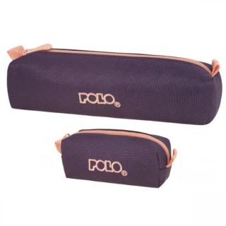 Polo Wallet Κασετίνα Βαρελάκι με 1 Θήκη Μωβ 9-37-006-4839