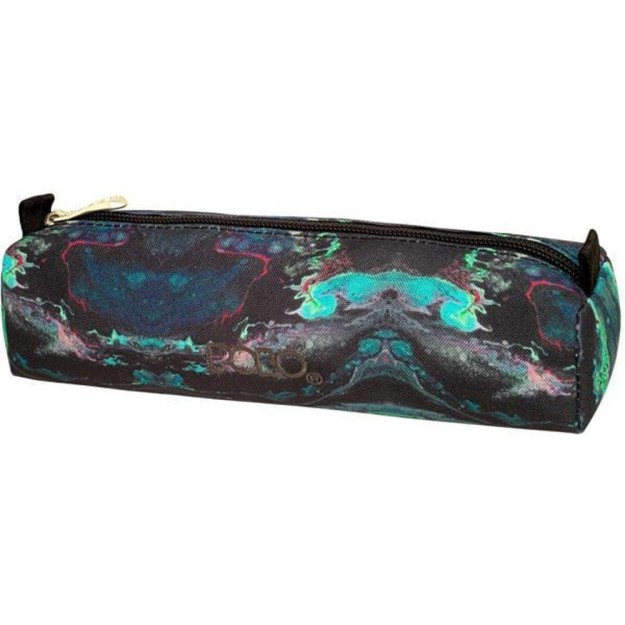 Polo Original Wallet Κασετίνα Βαρελάκι με 1 Θήκη Μαύρο/Πράσινο 9-37-006-8261