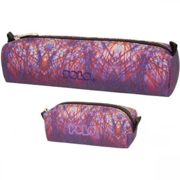 Polo Wallet Κασετίνα Βαρελάκι με 1 Θήκη Μωβ 9-37-006-8257