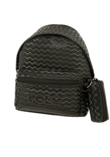 Polo Σχολική Τσάντα Πλάτης Νηπιαγωγείου σε Μαύρο χρώμα Μ24 x Π13 x Υ31εκ 9-07-054-8321