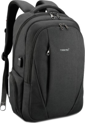Tigernu T-B3399 Ανδρικό Υφασμάτινο Σακίδιο Πλάτης με Θύρα USB Μαύρο