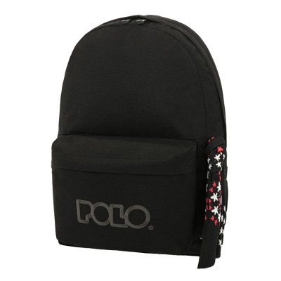 Polo Original Scarf Σχολική Τσάντα Πλάτης Γυμνασίου - Λυκείου σε Μαύρο χρώμα 9-01-135-02 2020