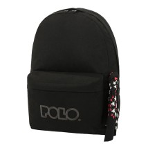 Polo Original Scarf Σχολική Τσάντα Πλάτης Γυμνασίου - Λυκείου σε Μαύρο χρώμα 9-01-135-02 2020