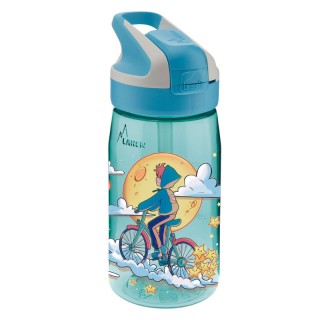 Laken Παιδικό Παγούρι Πλαστικό με Καλαμάκι Μπλε 450ml LTNSGM