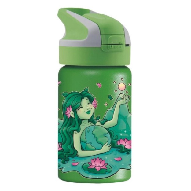 Laken Παιδικό Παγούρι Θερμός Ανοξείδωτο με Καλαμάκι Laken Gaia 350ml PA-TS3GA