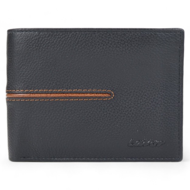 Lavor Δερμάτινο Ανδρικό Πορτοφόλι με RFID Μαύρο 1-3806