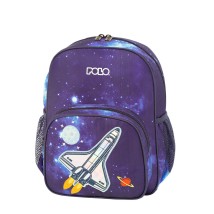 Polo Frenzi Σχολική Τσάντα Πλάτης Νηπιαγωγείου Μπλε ''Space'' 9-01-052-8301