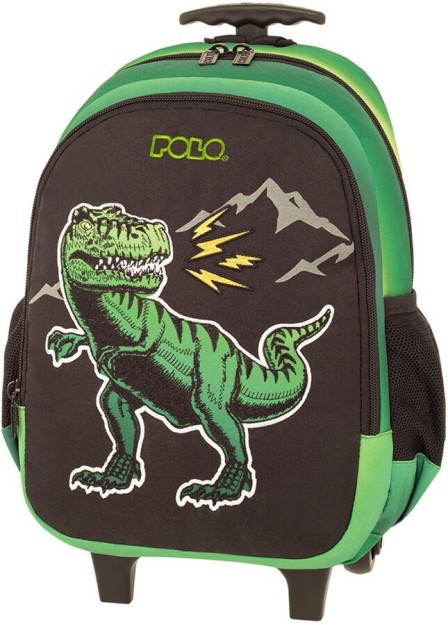 Polo Frenzi Σχολική Τσάντα Τρόλεϊ Νηπιαγωγείου Πράσινο 9-01-051-8302