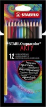 Stabilo Arty Aquacolor Ξυλομπογιές Ακουαρέλας σε 12 Χρώματα 1612/1-20