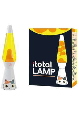 I-Total Διακοσμητικό Φωτιστικό Lava Lamp σε Πορτοκαλί Χρώμα XL2806