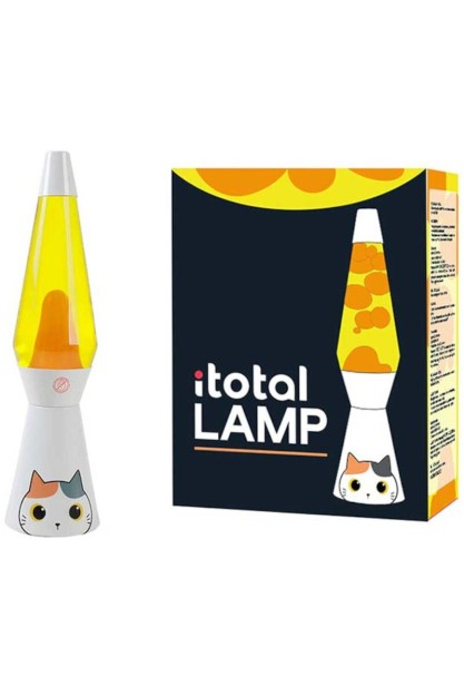 I-Total Διακοσμητικό Φωτιστικό Lava Lamp σε Πορτοκαλί Χρώμα XL2806