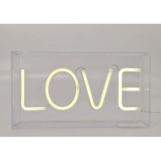 Διακοσμητική Επιγραφή I-total Ακρυλικό Πλαστικό 23x13cm Neon Led Light Love Xl2762