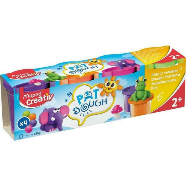 4 Βαζάκια Πλαστελίνης για 2+ Ετών