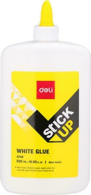 Deli Υγρή Κόλλα Stick Up White Glue Μεγάλου Μεγέθους Γενικής Χρήσης 500ml Χωρίς Διαλύτες