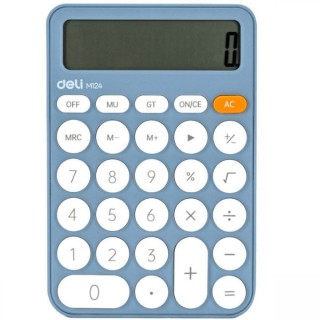 Deli Αριθμομηχανή 338937 12 Ψηφίων σε Μπλε Χρώμα