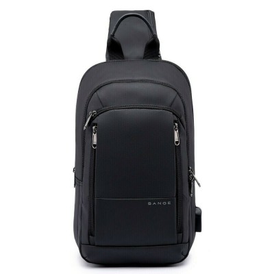 Bange 1911 Ανδρική Τσάντα Στήθους σε Μαύρο χρώμα