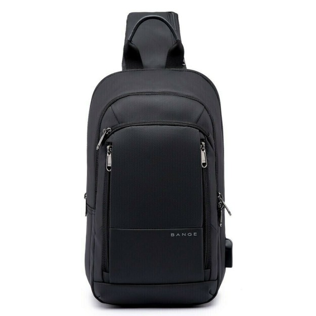 Bange 1911 Ανδρική Τσάντα Στήθους σε Μαύρο χρώμα