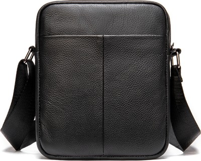 Cardinal 7362 Δερμάτινη Ανδρική Τσάντα Ώμου / Χιαστί σε Μαύρο χρώμα