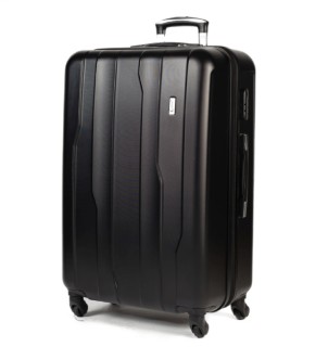 Cardinal 2012 Μεγάλη Βαλίτσα Ταξιδίου Σκληρή Μαύρη 77x25x47 εκ.