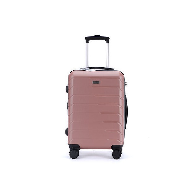 Lavor Βαλίτσα Ταξιδιού Καμπίνας Υφασμάτινη Ροζ με 4 Ρόδες Ύψους 55εκ. 1-607