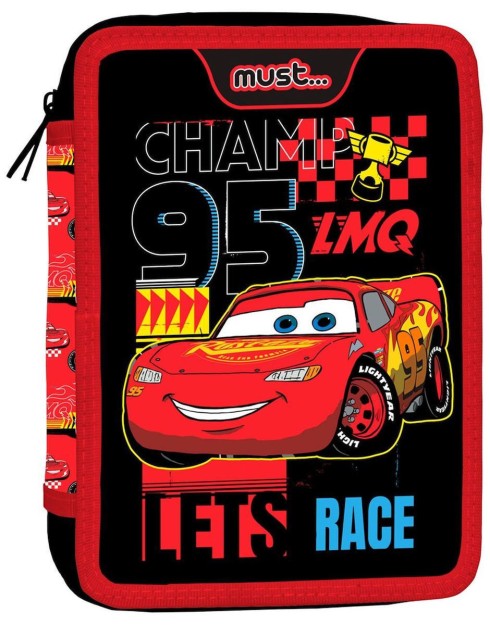 Cars Κασετίνα Γεμάτη με 2 Θήκες