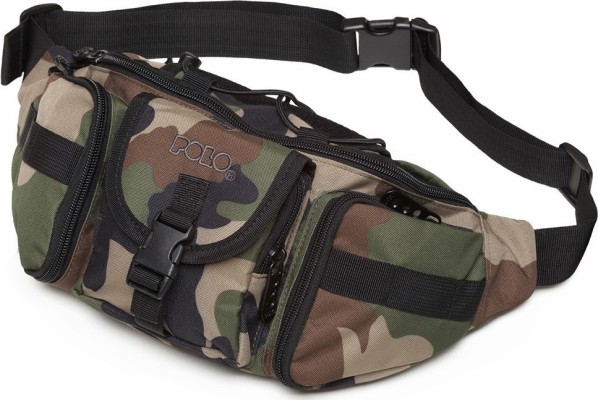Polo Tactical Τσαντάκι Μέσης Υφασμάτινο Χακί 9-08-012-42
